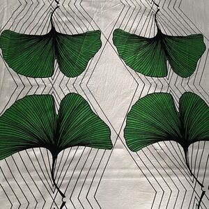IKEA Gingko Leaves 2 Limited Edition Panels Fabric 100% Cotton 102”x55”